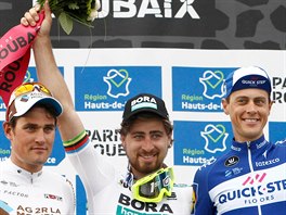 Nejrychlej ti cyklist zvodu Pa-Roubaix: vtz Peter Sagan ze Slovenska...
