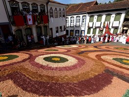 BRAZÍLIE. Ulice východobrazilského msta Ouro Preto na Velikononí nedli...