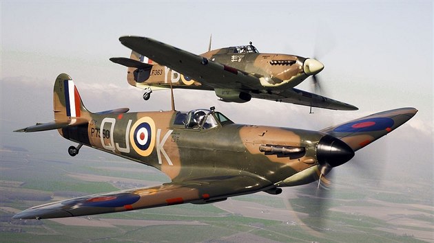 Spitfire a Hurricane