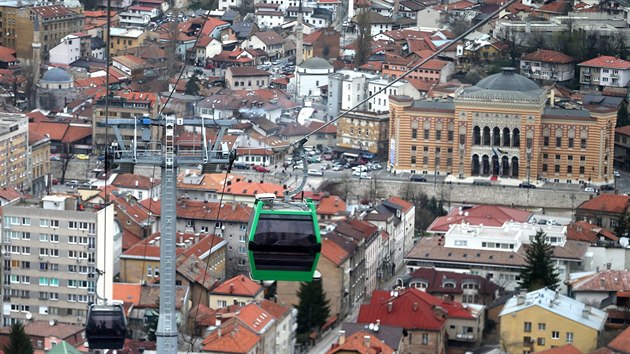 V bosenskm Sarajevu po 26 letech obnovili slavnou lanovku na masiv Trebevi.