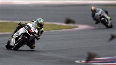 Karel Abraham (vlevo) p�i kvalifikaci na Velkou cenu Argentiny