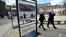 Ve Valdštejnské zahradě Senátu Parlamentu ČR v Praze byla  zahájena výstava...