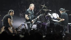 Metallica na koncertu z Worldwired Tour v praské O2 aren (2. dubna 2018)