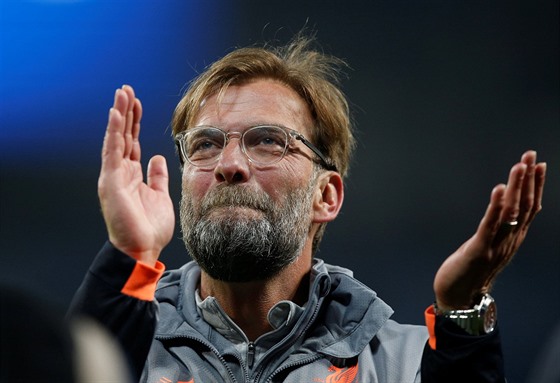 Trenér fotbalist Liverpoolu Jürgen Klopp po postupu do semifinále Ligy mistr.