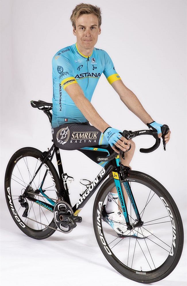 Jan Hirt  v dresu týmu Astana