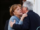 Nmecká kancléka Angela Merkelová a pedseda EK Jean-Claude Juncker na...