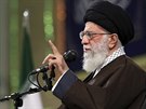 Duchovní vůdce ajatolláh Alí Chameneí promluvil o útoku v Sýrii na setkání v...