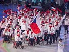 eský paralympijský tým na zahájení v Pchjongchangu v roce 2018.