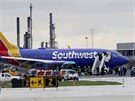 Letadlo spolenosti Southwest Airlines bylo v úterý ráno bhem letu do Dallasu...