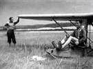 Fotografie z historie letit v Dolnm Beneov na Hlunsku