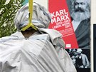 Socha Karla Marxe v nmeckém Trevíru (13. 4. 2018)