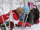 Děti, které chodí do finských základních škol, tráví spoustu času venku.