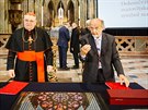 Kardinál Dominik Duka, arcibiskup praský, a Gerhard Grenzing, výrobce...