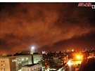 Fotka na hlavní stránce syrské státní tiskové agentury Sana ukazuje Damaek v...