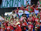 Fanouci Lokomotivu Kuba Krasnodar bhem finále Eurocupu s Darüssafakou.