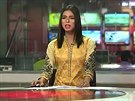 V Pákistánu hlásí zprávy první transsexuální moderátorka.