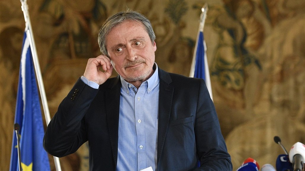 Ministr zahrani�ních v�cí Martin Stropnický se vyjád�il 14. dubna 2018 v Praze...