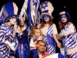 Izraelci oslavili sedmdesáté výroí vzniku samostatného Státu Izrael. Podle...
