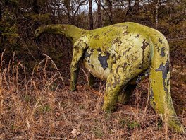 Oprýskaný Argentinosaurus ve Svt dinosaur v Arkansasu, USA