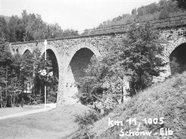 Viadukt u zastávky Horní Slavkov zastávka
