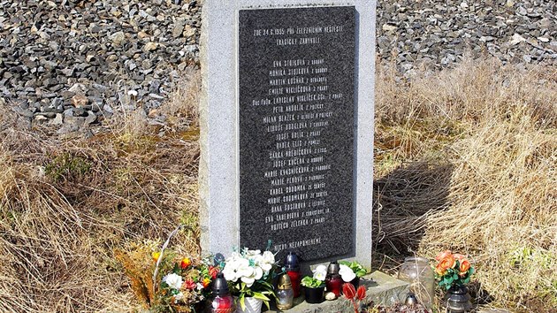 Památník železničního neštěstí v Krouně