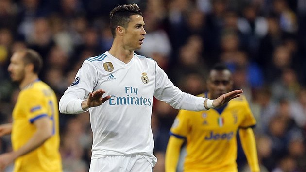 KLID, KLID Cristiano Ronaldo gestem ukliduje spoluhre pot, co Real Madrid v odvet tvrtfinle Ligy mistr od Juventusu inkasoval.