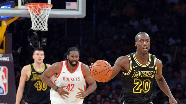 Andre Ingram z LA Lakers zakld protitok v utkn s Houstonem