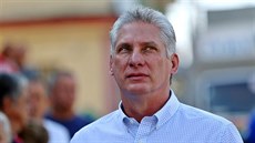 Miguel Díaz-Canel u parlamentních voleb (11. bezna 2018)