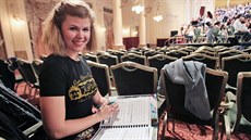 Lucie Kaková bhem generální zkouky koncertu Rossini v Grandhotelu Pupp. (12....