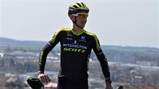 Cyklista Roman Kreuziger v barvách australské stáje Mitchelton-Scott.