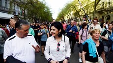 Několik tisíc Maďarů protestovalo v Budapešti proti výsledku parlamentních...