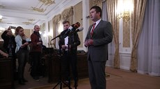 Předseda ČSSD Jan Hamáček po jednání o vládě s hnutím ANO. Hamáček průběh...