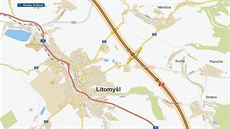Návrh trasy D35 v okolí Litomyšle