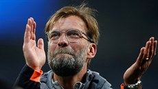 Trenér fotbalist Liverpoolu Jürgen Klopp po postupu do semifinále Ligy mistr.