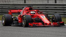 Sebastian Vettel během kvalifikace na Velkou cenu Číny