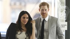 Meghan Markle a princ Harry (Londýn, 18. dubna 2018)