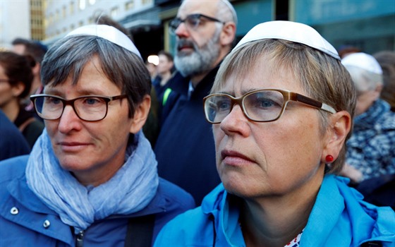 Demonstrace proti antisemitismu v Berlín (25. dubna 2018)