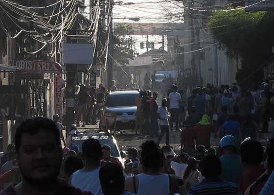 Student Ondřej Dostál zachytil v nikaragujském Leónu střety demonstrantů s...