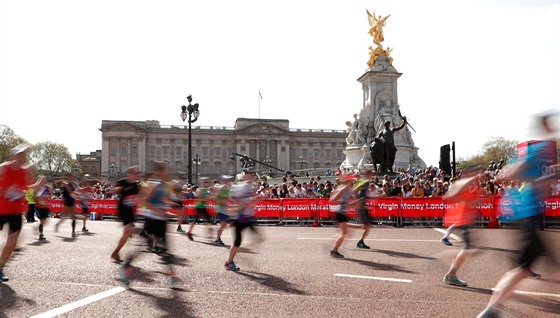 Momentka z londýnského maratonu.