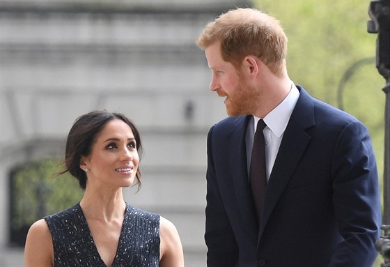 Meghan Markle a princ Harry (Londýn, 23. dubna 2018)