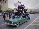Protesty v Arménii vyvolala zmna prezidentského systému na parlamentní a...