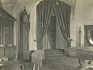 Snímky dobových interiér zámku v Beov nad Teplou z archivu rodu...