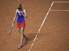 Tenistka Karolína Plíková první mebol k postupu do finále Fed Cupu nevyuila....