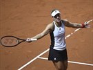 Nmecká tenistka Angelique Kerberová bhem semifinále Fed Cup proti esku.