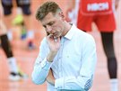 Na fotce trenér eských Budjovic René Dvoák. Liberetí volejbalisté porazili...