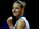 eská tenistka Karolína Plíková se usmívá, práv postoupila do finále turnaje...