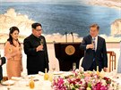 Pípitek pi oficiální veei severokorejského vdce Kim ong-una a...