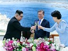 Pípitek pi oficiální veei severokorejského vdce Kim ong-una a...