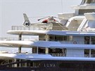 Luxusní, 115 metr dlouhá jachta MV Luna ruského miliardáe Farchada Achmedova.