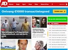 Tituln strana nizozemskho webu ad.nl